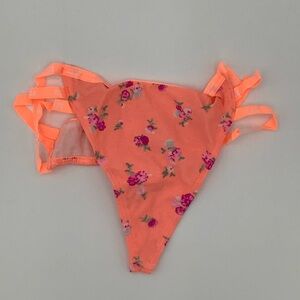 New Victoria’s Secret PINK Strappy Mini Logo Thong Panties - XSmall